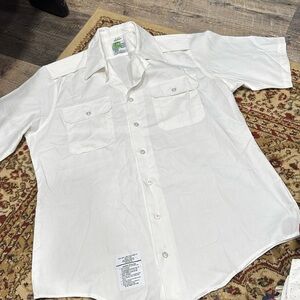 Defense logis agency button shirt